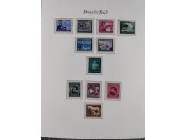 1933/45, meist postfrische und etwas ungebrauchte, in den Hauptnummern komplette Sammlung inkl. Block 2-11, Chicagofahrt, Hin