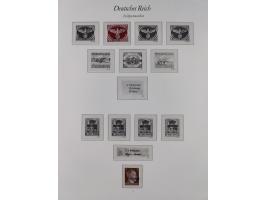 1933/45, meist postfrische und etwas ungebrauchte, in den Hauptnummern komplette Sammlung inkl. Block 2-11, Chicagofahrt, Hin