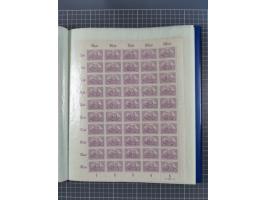 1920, meist postfrischer Bestand mit Mi.-Nr. 115 in 12 verschiedenen Bogen mit HAN “4891.20” mit geschlossener “4”, Plattenfe
