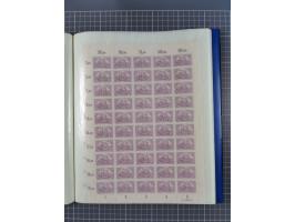 1920, meist postfrischer Bestand mit Mi.-Nr. 115 in 12 verschiedenen Bogen mit HAN “4891.20” mit geschlossener “4”, Plattenfe