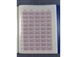 1920, meist postfrischer Bestand mit Mi.-Nr. 115 in 12 verschiedenen Bogen mit HAN “4891.20” mit geschlossener “4”, Plattenfe