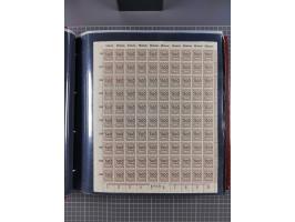 1923, meist postfrische Sammlung mit ca. 200 Bogen ex Mi.-Nr. 313-30, dabei u.a. Mi.-Nr. 330A (4) und 330B (3), gute Erhaltun