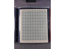 1923, meist postfrische Sammlung mit ca. 200 Bogen ex Mi.-Nr. 313-30, dabei u.a. Mi.-Nr. 330A (4) und 330B (3), gute Erhaltun