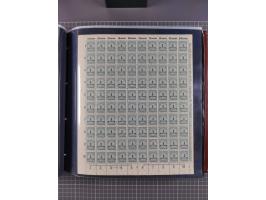 1923, meist postfrische Sammlung mit ca. 200 Bogen ex Mi.-Nr. 313-30, dabei u.a. Mi.-Nr. 330A (4) und 330B (3), gute Erhaltun