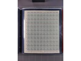 1923, meist postfrische Sammlung mit ca. 200 Bogen ex Mi.-Nr. 313-30, dabei u.a. Mi.-Nr. 330A (4) und 330B (3), gute Erhaltun