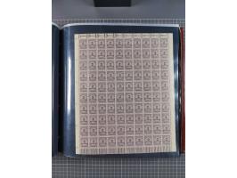 1923, meist postfrische Sammlung mit ca. 200 Bogen ex Mi.-Nr. 313-30, dabei u.a. Mi.-Nr. 330A (4) und 330B (3), gute Erhaltun