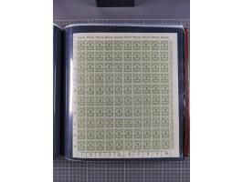 1923, meist postfrische Sammlung mit ca. 200 Bogen ex Mi.-Nr. 313-30, dabei u.a. Mi.-Nr. 330A (4) und 330B (3), gute Erhaltun