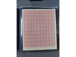 1923, meist postfrische Sammlung mit ca. 200 Bogen ex Mi.-Nr. 313-30, dabei u.a. Mi.-Nr. 330A (4) und 330B (3), gute Erhaltun