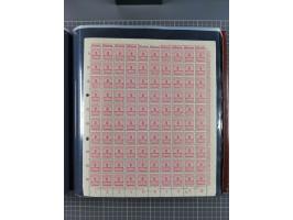 1923, meist postfrische Sammlung mit ca. 200 Bogen ex Mi.-Nr. 313-30, dabei u.a. Mi.-Nr. 330A (4) und 330B (3), gute Erhaltun