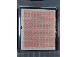 1923, meist postfrische Sammlung mit ca. 200 Bogen ex Mi.-Nr. 313-30, dabei u.a. Mi.-Nr. 330A (4) und 330B (3), gute Erhaltun