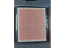 1923, meist postfrische Sammlung mit ca. 200 Bogen ex Mi.-Nr. 313-30, dabei u.a. Mi.-Nr. 330A (4) und 330B (3), gute Erhaltun