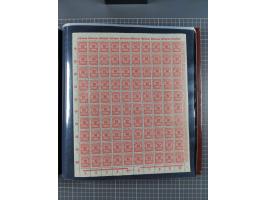 1923, meist postfrische Sammlung mit ca. 200 Bogen ex Mi.-Nr. 313-30, dabei u.a. Mi.-Nr. 330A (4) und 330B (3), gute Erhaltun