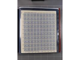 1923, meist postfrische Sammlung mit ca. 200 Bogen ex Mi.-Nr. 313-30, dabei u.a. Mi.-Nr. 330A (4) und 330B (3), gute Erhaltun