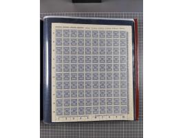 1923, meist postfrische Sammlung mit ca. 200 Bogen ex Mi.-Nr. 313-30, dabei u.a. Mi.-Nr. 330A (4) und 330B (3), gute Erhaltun