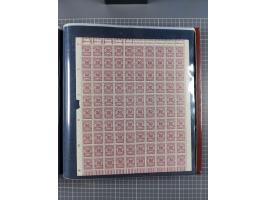 1923, meist postfrische Sammlung mit ca. 200 Bogen ex Mi.-Nr. 313-30, dabei u.a. Mi.-Nr. 330A (4) und 330B (3), gute Erhaltun