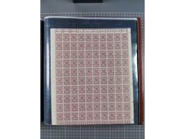 1923, meist postfrische Sammlung mit ca. 200 Bogen ex Mi.-Nr. 313-30, dabei u.a. Mi.-Nr. 330A (4) und 330B (3), gute Erhaltun