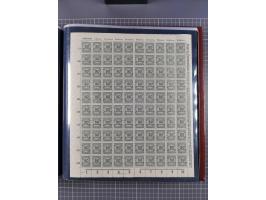 1923, meist postfrische Sammlung mit ca. 200 Bogen ex Mi.-Nr. 313-30, dabei u.a. Mi.-Nr. 330A (4) und 330B (3), gute Erhaltun