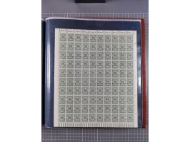 1923, meist postfrische Sammlung mit ca. 200 Bogen ex Mi.-Nr. 313-30, dabei u.a. Mi.-Nr. 330A (4) und 330B (3), gute Erhaltun