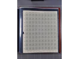 1923, meist postfrische Sammlung mit ca. 200 Bogen ex Mi.-Nr. 313-30, dabei u.a. Mi.-Nr. 330A (4) und 330B (3), gute Erhaltun