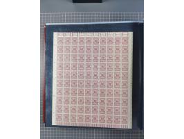 1923, meist postfrische Sammlung mit ca. 200 Bogen ex Mi.-Nr. 313-30, dabei u.a. Mi.-Nr. 330A (4) und 330B (3), gute Erhaltun