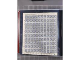 1923, meist postfrische Sammlung mit ca. 200 Bogen ex Mi.-Nr. 313-30, dabei u.a. Mi.-Nr. 330A (4) und 330B (3), gute Erhaltun