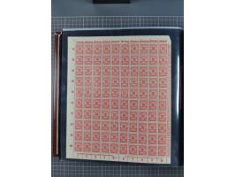 1923, meist postfrische Sammlung mit ca. 200 Bogen ex Mi.-Nr. 313-30, dabei u.a. Mi.-Nr. 330A (4) und 330B (3), gute Erhaltun