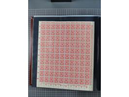 1923, meist postfrische Sammlung mit ca. 200 Bogen ex Mi.-Nr. 313-30, dabei u.a. Mi.-Nr. 330A (4) und 330B (3), gute Erhaltun