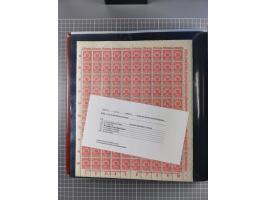 1923, meist postfrische Sammlung mit ca. 200 Bogen ex Mi.-Nr. 313-30, dabei u.a. Mi.-Nr. 330A (4) und 330B (3), gute Erhaltun