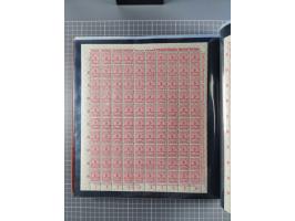 1923, meist postfrische Sammlung mit ca. 200 Bogen ex Mi.-Nr. 313-30, dabei u.a. Mi.-Nr. 330A (4) und 330B (3), gute Erhaltun