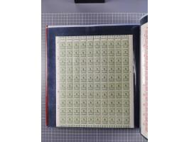 1923, meist postfrische Sammlung mit ca. 200 Bogen ex Mi.-Nr. 313-30, dabei u.a. Mi.-Nr. 330A (4) und 330B (3), gute Erhaltun