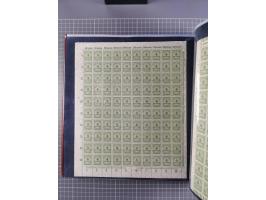 1923, meist postfrische Sammlung mit ca. 200 Bogen ex Mi.-Nr. 313-30, dabei u.a. Mi.-Nr. 330A (4) und 330B (3), gute Erhaltun