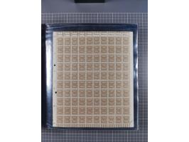 1923, meist postfrische Sammlung mit ca. 200 Bogen ex Mi.-Nr. 313-30, dabei u.a. Mi.-Nr. 330A (4) und 330B (3), gute Erhaltun