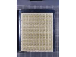 1923, meist postfrische Sammlung mit ca. 200 Bogen ex Mi.-Nr. 313-30, dabei u.a. Mi.-Nr. 330A (4) und 330B (3), gute Erhaltun