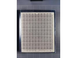 1923, meist postfrische Sammlung mit ca. 200 Bogen ex Mi.-Nr. 313-30, dabei u.a. Mi.-Nr. 330A (4) und 330B (3), gute Erhaltun