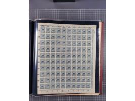 1923, meist postfrische Sammlung mit ca. 200 Bogen ex Mi.-Nr. 313-30, dabei u.a. Mi.-Nr. 330A (4) und 330B (3), gute Erhaltun
