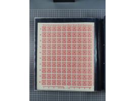 1923, meist postfrische Sammlung mit ca. 200 Bogen ex Mi.-Nr. 313-30, dabei u.a. Mi.-Nr. 330A (4) und 330B (3), gute Erhaltun