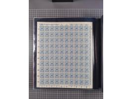 1923, meist postfrische Sammlung mit ca. 200 Bogen ex Mi.-Nr. 313-30, dabei u.a. Mi.-Nr. 330A (4) und 330B (3), gute Erhaltun