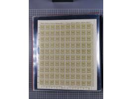1923, meist postfrische Sammlung mit ca. 200 Bogen ex Mi.-Nr. 313-30, dabei u.a. Mi.-Nr. 330A (4) und 330B (3), gute Erhaltun