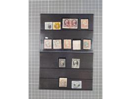 1850/1950, interesting holding in two booklets and envelope, used with few fancy cancellations, incl. better values and varie