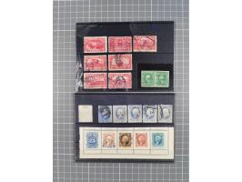 1850/1950, interesting holding in two booklets and envelope, used with few fancy cancellations, incl. better values and varie