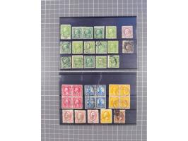 1850/1950, interesting holding in two booklets and envelope, used with few fancy cancellations, incl. better values and varie