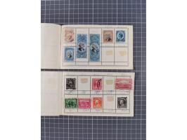 1850/1950, interesting holding in two booklets and envelope, used with few fancy cancellations, incl. better values and varie