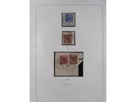 VORLÄUFER: 1890/92 (ca.), 25 Marken und Briefstücke &nbsp;(zzgl. einiger philatelistischer Stücke) sowie 3 Belege, dabei Zanz