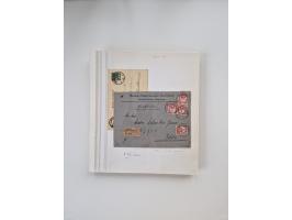 AMANI bis WUGIRI, Stempelsammlung auf Marken, Briefstücken und rund 65 Briefen und Karten, fast ausschließlich Bedarfspost, d