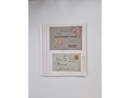 AMANI bis WUGIRI, Stempelsammlung auf Marken, Briefstücken und rund 65 Briefen und Karten, fast ausschließlich Bedarfspost, d