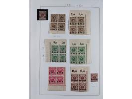 EIGENE AUSGABEN: 1893/1916, postfrische,ungebrauchte und gestempelte Sammlung mit Marken, Einheiten, Briefstücken und rund 30