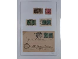 EIGENE AUSGABEN: 1893/1916, postfrische,ungebrauchte und gestempelte Sammlung mit Marken, Einheiten, Briefstücken und rund 30