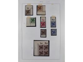 EIGENE AUSGABEN: 1893/1916, postfrische,ungebrauchte und gestempelte Sammlung mit Marken, Einheiten, Briefstücken und rund 30