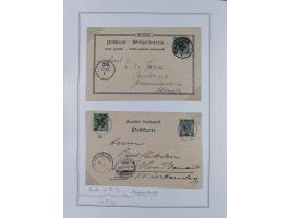 EIGENE AUSGABEN: 1893/1916, postfrische,ungebrauchte und gestempelte Sammlung mit Marken, Einheiten, Briefstücken und rund 30
