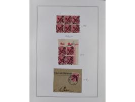 EIGENE AUSGABEN: 1893/1916, postfrische,ungebrauchte und gestempelte Sammlung mit Marken, Einheiten, Briefstücken und rund 30